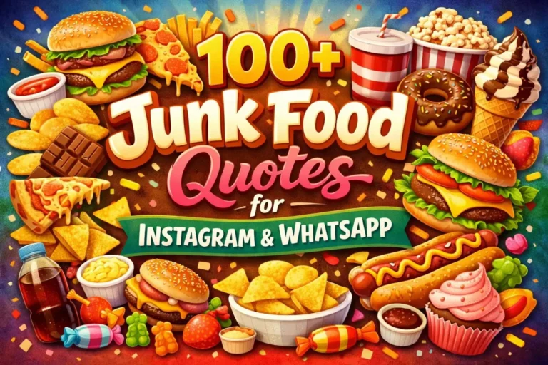 100+ Junk Food Quotes for Instagram & WhatsApp