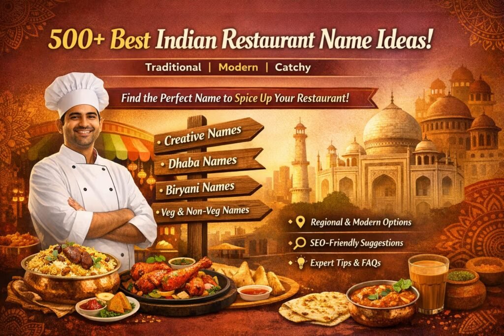 Best Indian Restaurant Name Ideas