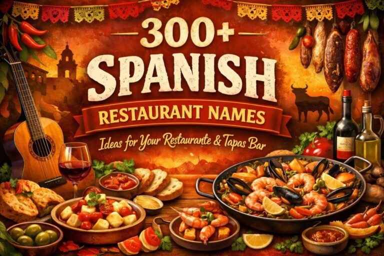 Spanish Restaurant Name Suggestions and Ideas